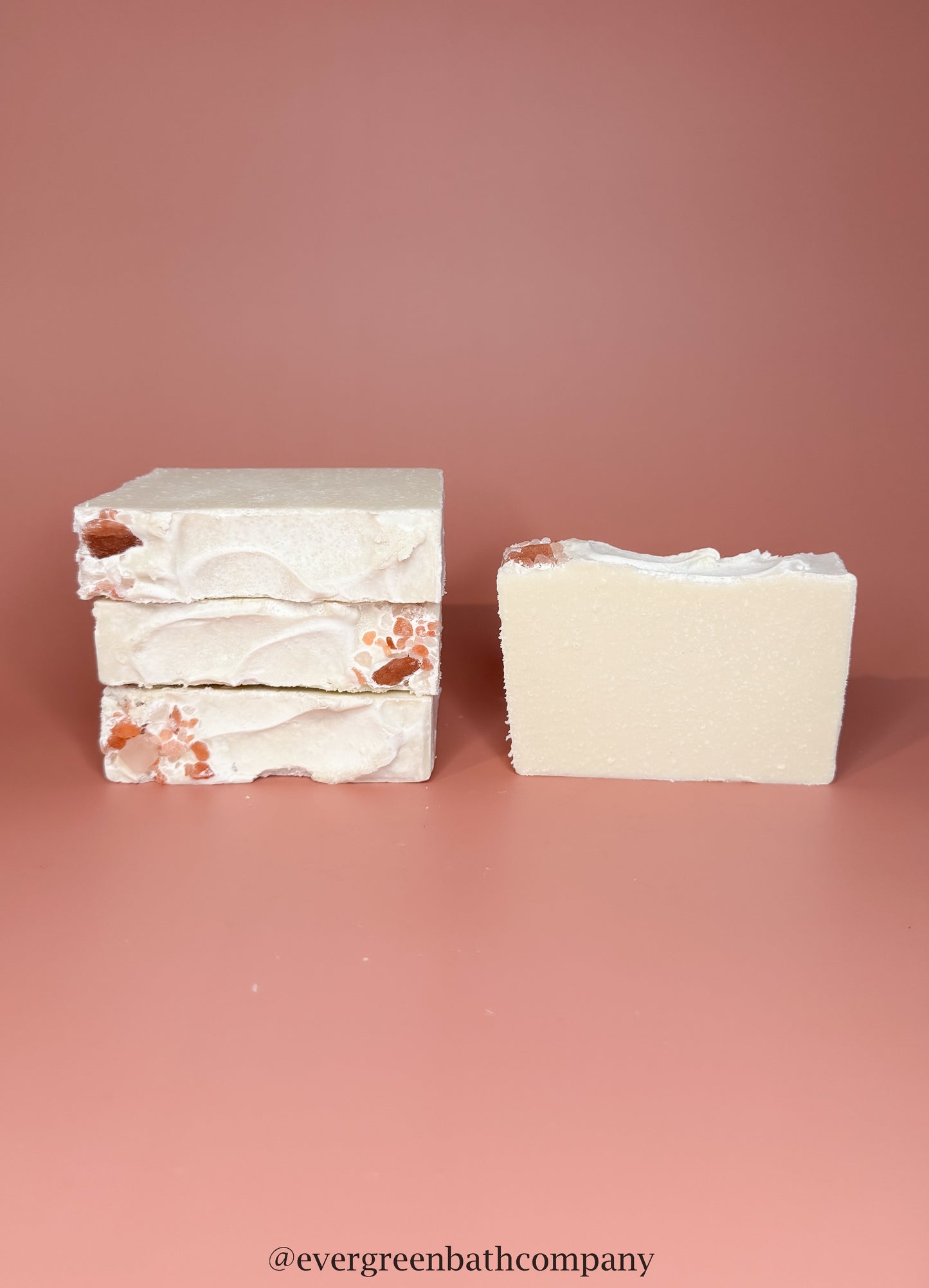 Pink Salt Bar Handcrafted Cold Process Soap