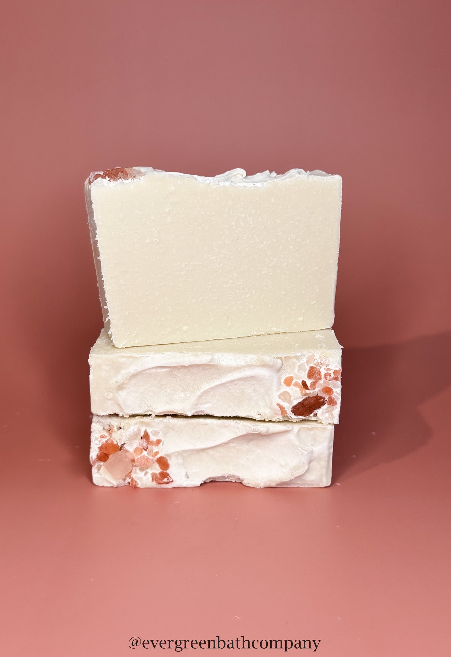 Pink Salt Bar Handcrafted Cold Process Soap